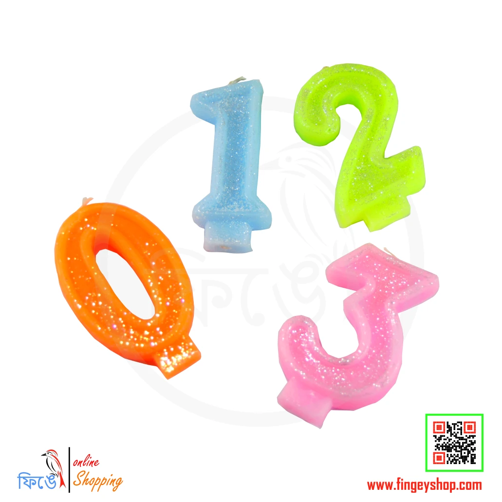 Birthday Party Number Candle from Fingey Ecommerce/ Fingey ECOM