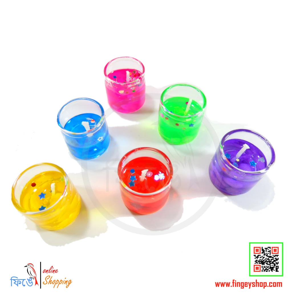 Colorful mini Jelly Candle (home decor) from Fingey Ecommerce/ Fingey ECOM