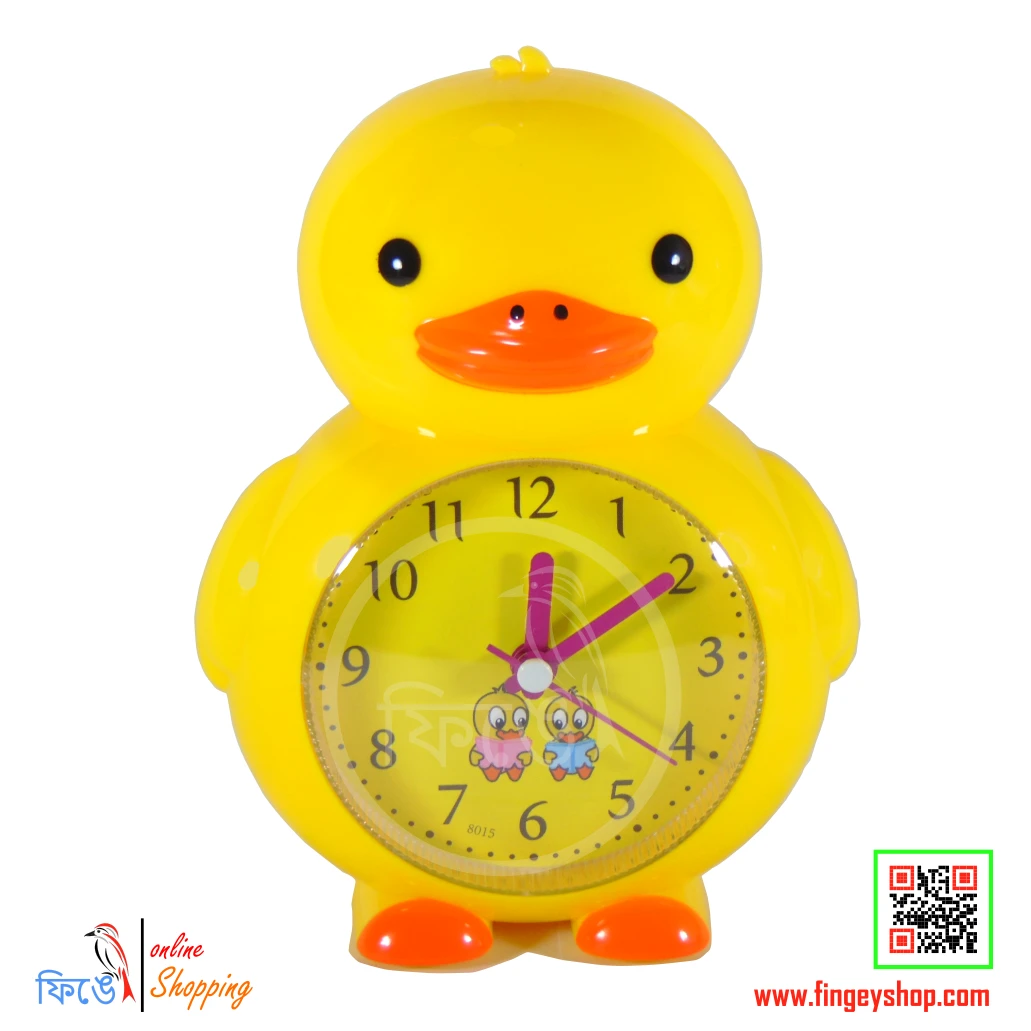 Children's Cute Duck desk clock from Fingey Ecommerce/ Fingey ECOM