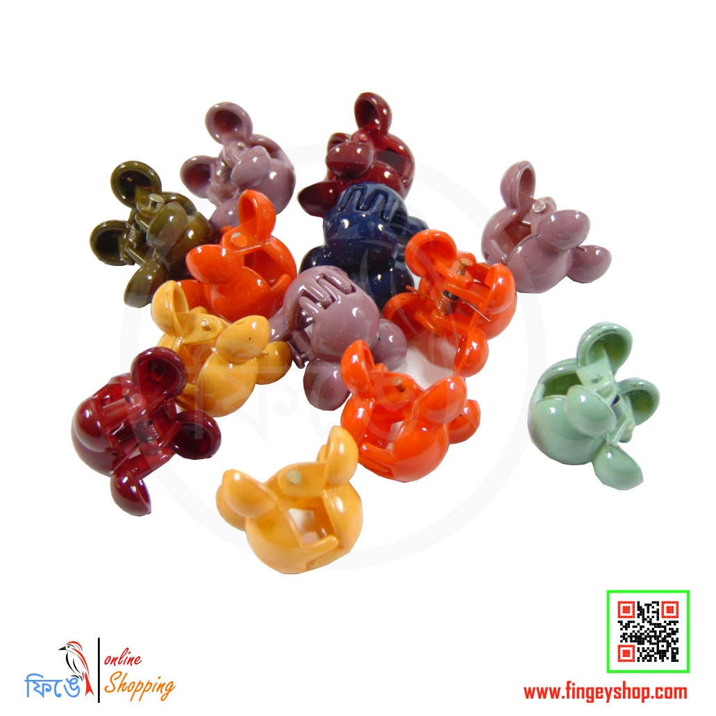 Colorful mini hairclip clamp from Fingey Ecommerce/ Fingey ECOM