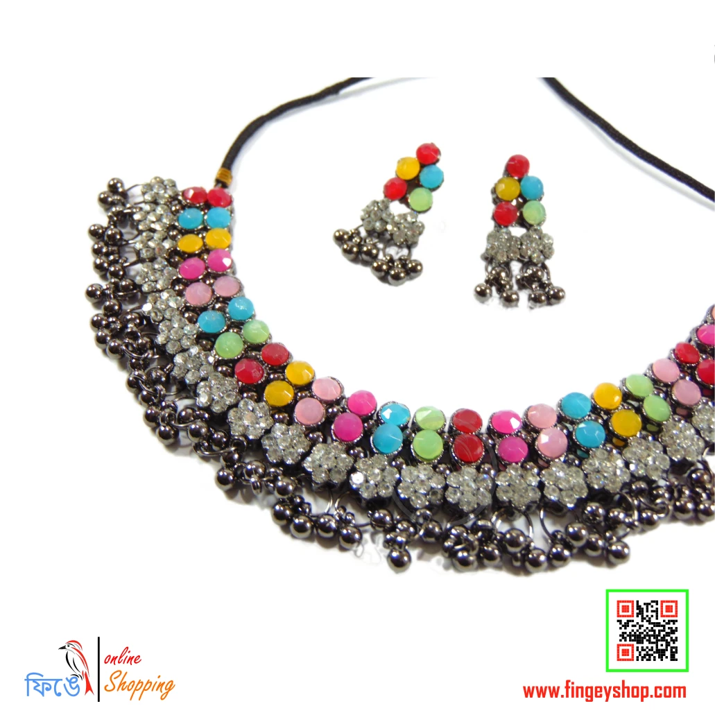 Multicolor 2 item Jewellery Set from Fingey Ecommerce/ Fingey ECOM