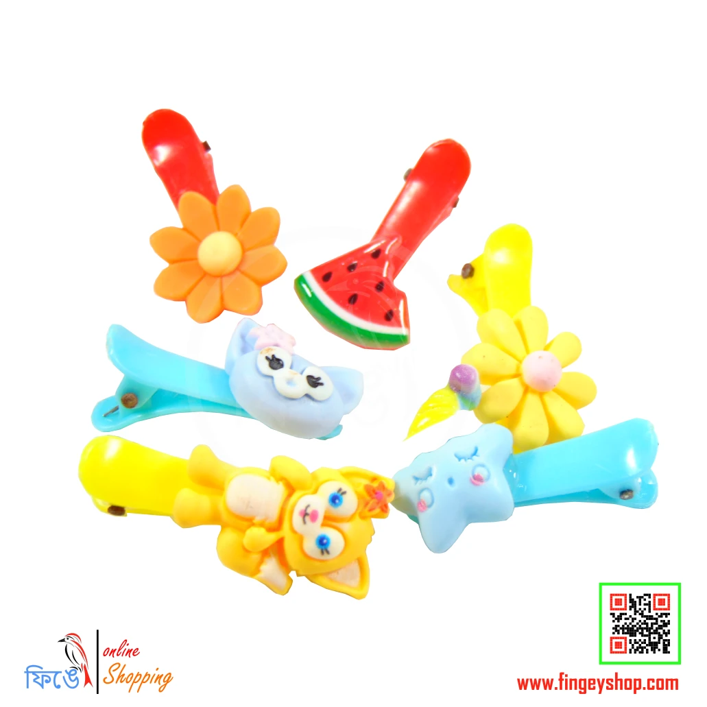 Colorful children's mini hairclip from Fingey Ecommerce/ Fingey ECOM